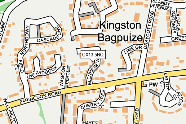 OX13 5NQ map - OS OpenMap – Local (Ordnance Survey)