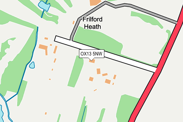 OX13 5NW map - OS OpenMap – Local (Ordnance Survey)