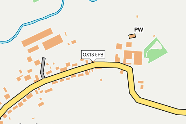 OX13 5PB map - OS OpenMap – Local (Ordnance Survey)