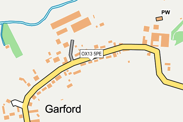 OX13 5PE map - OS OpenMap – Local (Ordnance Survey)