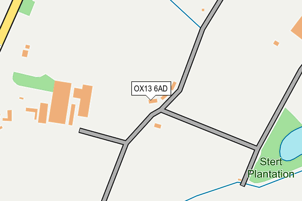 OX13 6AD map - OS OpenMap – Local (Ordnance Survey)