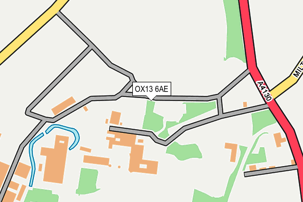 OX13 6AE map - OS OpenMap – Local (Ordnance Survey)