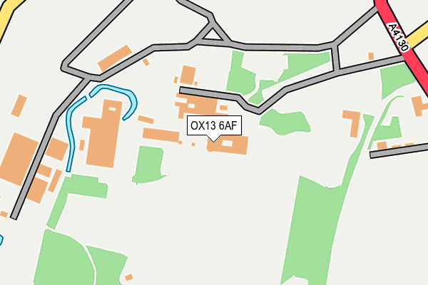 OX13 6AF map - OS OpenMap – Local (Ordnance Survey)