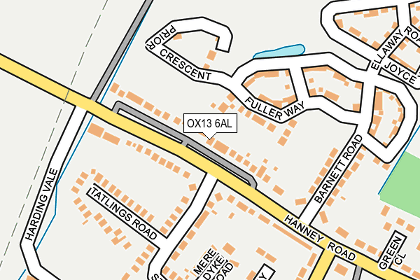 OX13 6AL map - OS OpenMap – Local (Ordnance Survey)