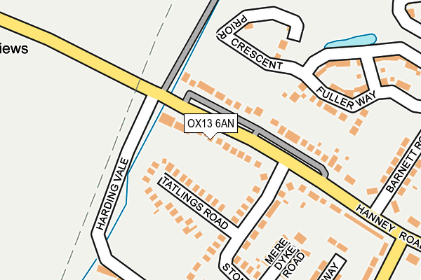 OX13 6AN map - OS OpenMap – Local (Ordnance Survey)