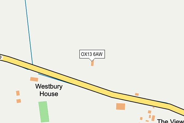 OX13 6AW map - OS OpenMap – Local (Ordnance Survey)