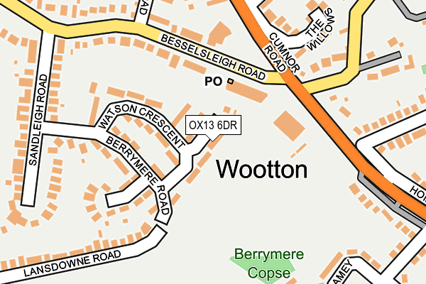 OX13 6DR map - OS OpenMap – Local (Ordnance Survey)