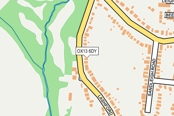 OX13 6DY map - OS OpenMap – Local (Ordnance Survey)