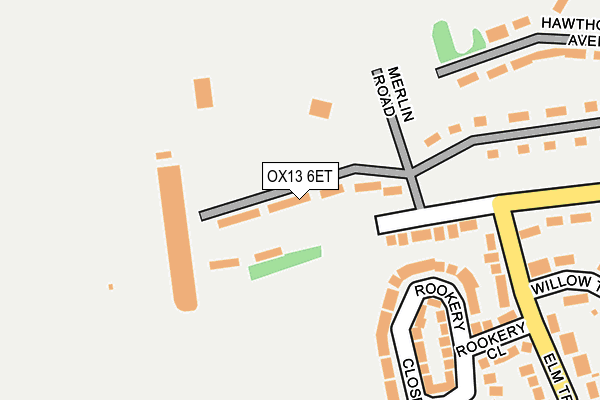 OX13 6ET map - OS OpenMap – Local (Ordnance Survey)