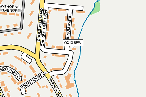 OX13 6EW map - OS OpenMap – Local (Ordnance Survey)