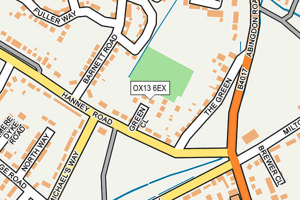 OX13 6EX map - OS OpenMap – Local (Ordnance Survey)