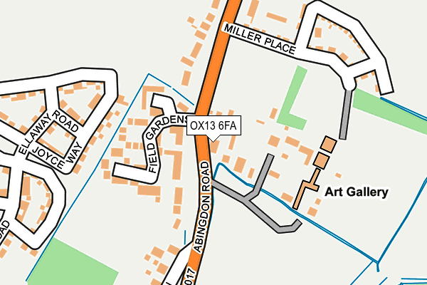 OX13 6FA map - OS OpenMap – Local (Ordnance Survey)