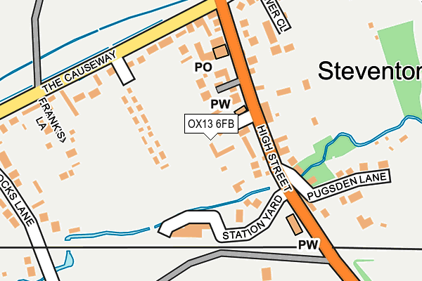 OX13 6FB map - OS OpenMap – Local (Ordnance Survey)