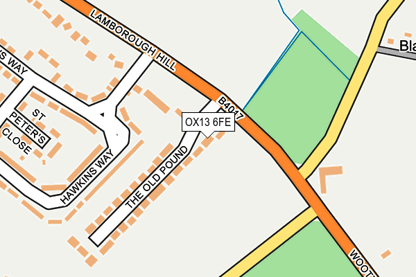 OX13 6FE map - OS OpenMap – Local (Ordnance Survey)