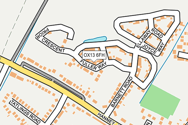 OX13 6FH map - OS OpenMap – Local (Ordnance Survey)