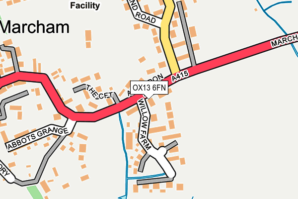 OX13 6FN map - OS OpenMap – Local (Ordnance Survey)