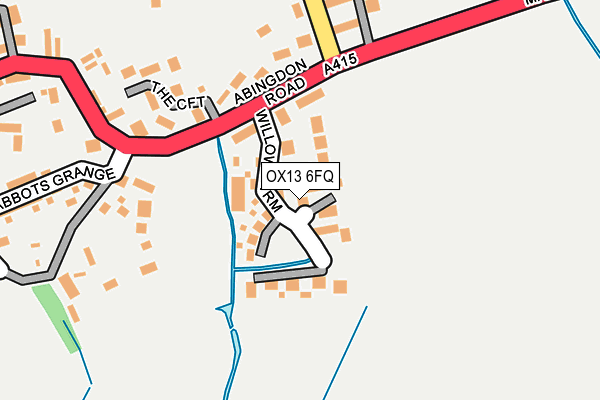 OX13 6FQ map - OS OpenMap – Local (Ordnance Survey)