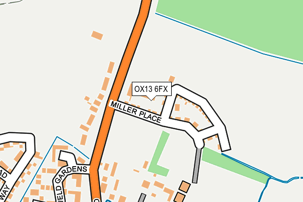OX13 6FX map - OS OpenMap – Local (Ordnance Survey)