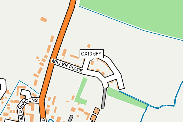 OX13 6FY map - OS OpenMap – Local (Ordnance Survey)