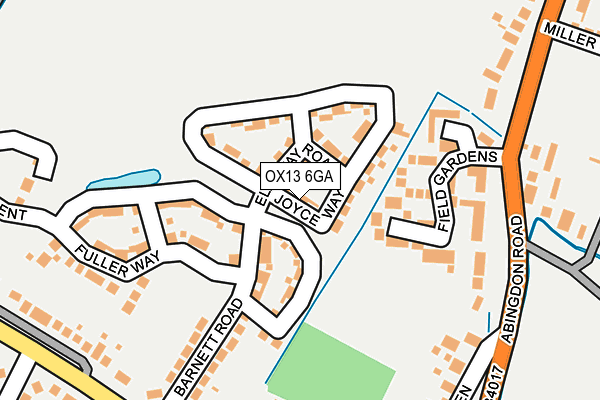 OX13 6GA map - OS OpenMap – Local (Ordnance Survey)