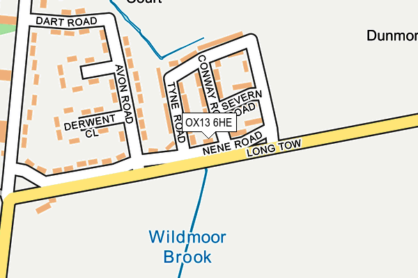 OX13 6HE map - OS OpenMap – Local (Ordnance Survey)