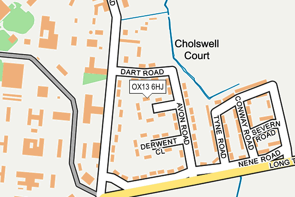 OX13 6HJ map - OS OpenMap – Local (Ordnance Survey)