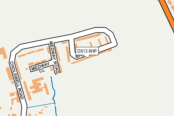 OX13 6HP map - OS OpenMap – Local (Ordnance Survey)