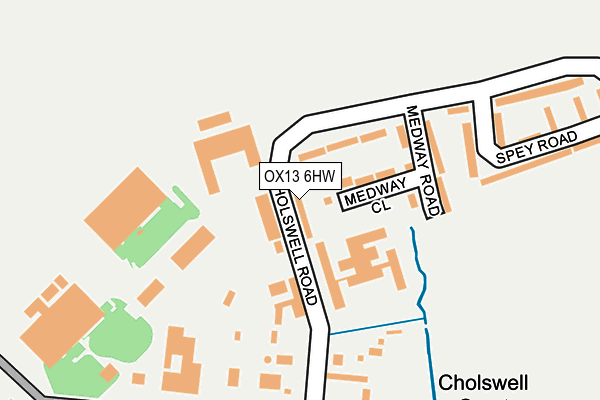 OX13 6HW map - OS OpenMap – Local (Ordnance Survey)