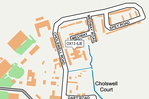 OX13 6JE map - OS OpenMap – Local (Ordnance Survey)