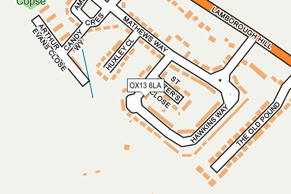 OX13 6LA map - OS OpenMap – Local (Ordnance Survey)