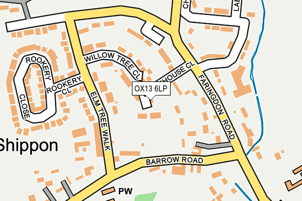 OX13 6LP map - OS OpenMap – Local (Ordnance Survey)