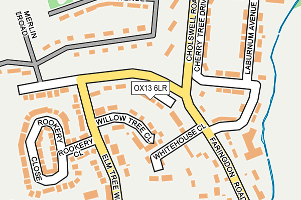 OX13 6LR map - OS OpenMap – Local (Ordnance Survey)