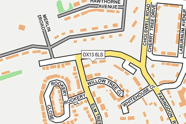 OX13 6LS map - OS OpenMap – Local (Ordnance Survey)