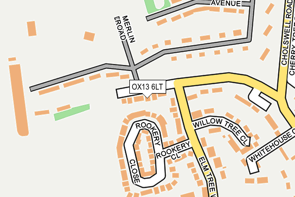 OX13 6LT map - OS OpenMap – Local (Ordnance Survey)