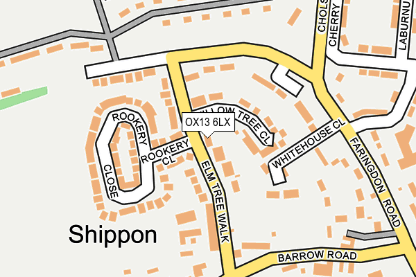 OX13 6LX map - OS OpenMap – Local (Ordnance Survey)