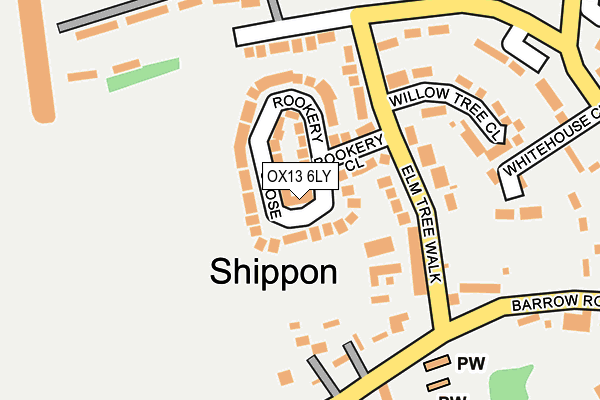 OX13 6LY map - OS OpenMap – Local (Ordnance Survey)