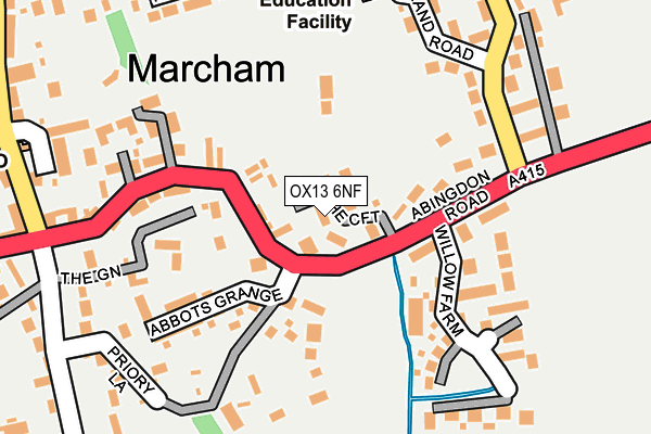 OX13 6NF map - OS OpenMap – Local (Ordnance Survey)