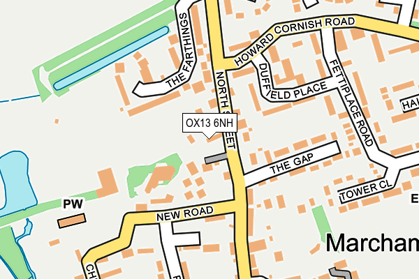 OX13 6NH map - OS OpenMap – Local (Ordnance Survey)