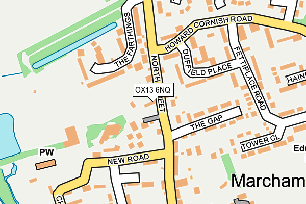 OX13 6NQ map - OS OpenMap – Local (Ordnance Survey)