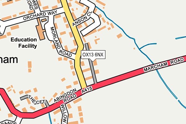 OX13 6NX map - OS OpenMap – Local (Ordnance Survey)