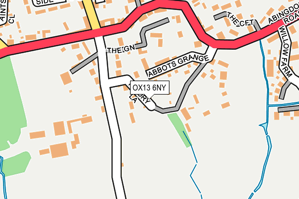 OX13 6NY map - OS OpenMap – Local (Ordnance Survey)