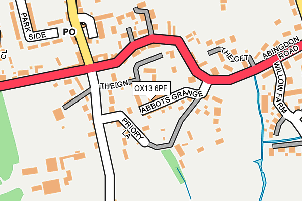 OX13 6PF map - OS OpenMap – Local (Ordnance Survey)