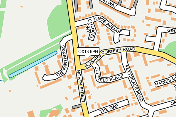 OX13 6PH map - OS OpenMap – Local (Ordnance Survey)