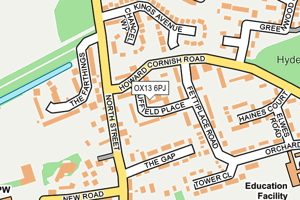 OX13 6PJ map - OS OpenMap – Local (Ordnance Survey)