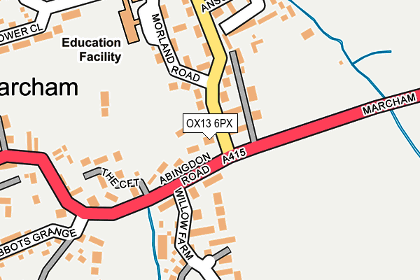 OX13 6PX map - OS OpenMap – Local (Ordnance Survey)