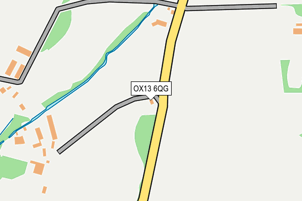 OX13 6QG map - OS OpenMap – Local (Ordnance Survey)
