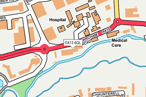 OX13 6QL map - OS OpenMap – Local (Ordnance Survey)