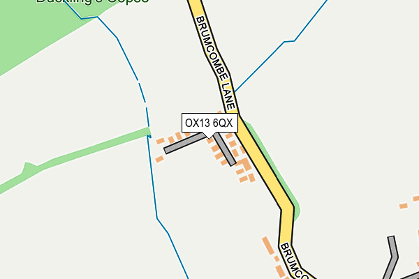 OX13 6QX map - OS OpenMap – Local (Ordnance Survey)