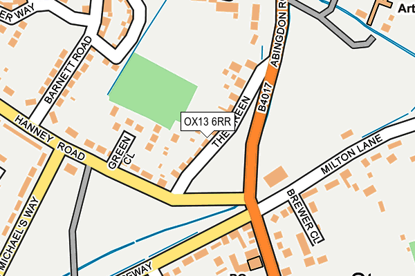 OX13 6RR map - OS OpenMap – Local (Ordnance Survey)