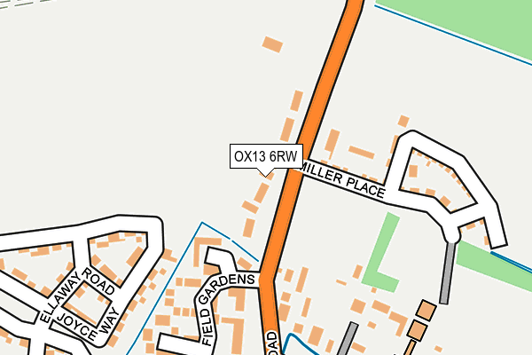 OX13 6RW map - OS OpenMap – Local (Ordnance Survey)